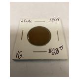 1869 two cent piece