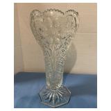 Press glass vase 12ï¿½tall