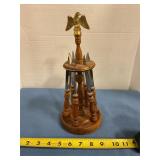 Wood handle steak knife set