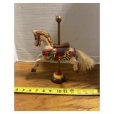 Wooden carousel horse