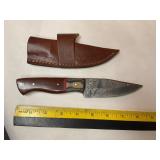 Damascus knife W/Sheath