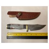 Damascus knife W/Sheath