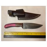 Damascus knife W/Sheath