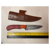 Damascus knife W/Sheath