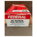 Federal 357magnum 158gr 26rds