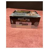 Sig Sauer 45auto 230gr JHP 20 rds