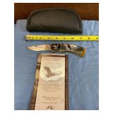 Franklin Mint  collector knife w/case