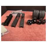 Quick loads with belt case/gun parts