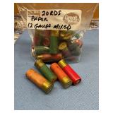 12Ga Paper Ammo 20 rds