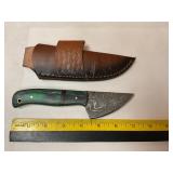 Damascus knife W/Sheath