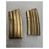 2 ammunition magazines