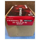 Federal 380auto 95gr 50 rds