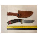 Damascus knife W/Sheath