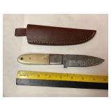 Damascus knife W/Sheath
