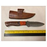Damascus knife W/Sheath