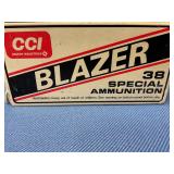 CCI Blazer 38Spl 125gr 50 rds