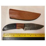 Damascus knife W/Sheath