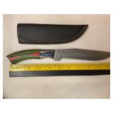 Damascus knife W/Sheath