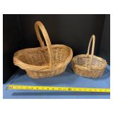 Wicker baskets w/ handles