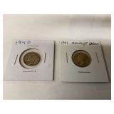 Mercury Silver Dimes  1040 & 1941
