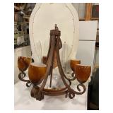 Hampton Bay 7-light nutmeg chandelier