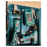 Cordless Makita drill with flashlight