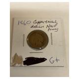 Indian Head Penny 1860
