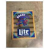 Kentucky Derby 120 Lite beer advertisement mirror