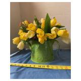 Decorative metal flower pot