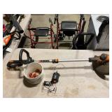 Works battery powered weed trimmer