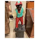 Vintage Cast-iron Lawn Jockey 38ï¿½ T