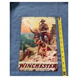 Winchester Advertising tin sign