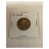 Standing Liberty Silver Quarter NO DATE