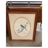 Bird signed print by Charles Crume Jr. 24ï¿½ x 28ï¿½