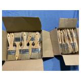Small and medium paint brushes