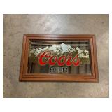 Coors Beer advertising Hanging mirror 27ï¿½ x 17ï¿½