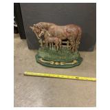 Door stop cast-iron horse
