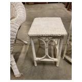 Wicker end table