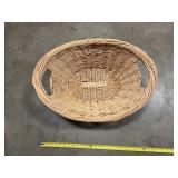 Wicker double handle basket