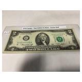 Two Dollar FR Note-Green Seal 1976