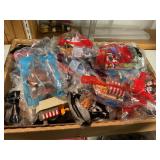 Box of assorted happy meal toys