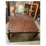 Coffee table 44ï¿½ square with Lion legs 18ï¿½ T