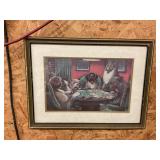 Dogs playing poker 19ï¿½ x 15ï¿½