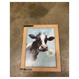 Canvas cow decoration 15ï¿½ x 29ï¿½
