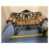 Decorative cast-iron bench