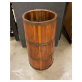 Vintage Solid teak umbrella stand