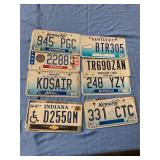 Assorted license plates