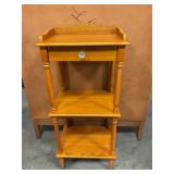 High-side 3 tier table w/ drawer 37ï¿½ T