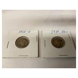 Mercury Silver Dimes 1928D & 1930