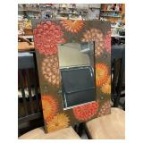 Flowered mirror 23.5ï¿½ x 31.5ï¿½